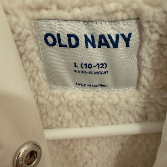 Old Navy Kids Cream Puffer Jacket - Picture 3 of 3